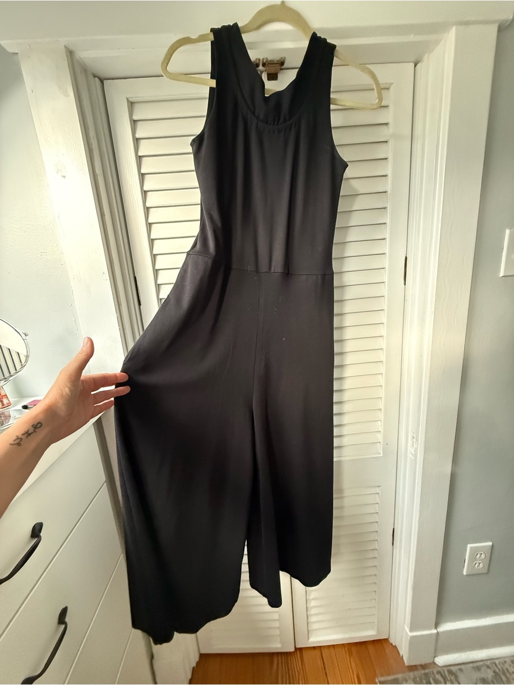 COS Black Sleeveless Wide-Leg Jumpsuit